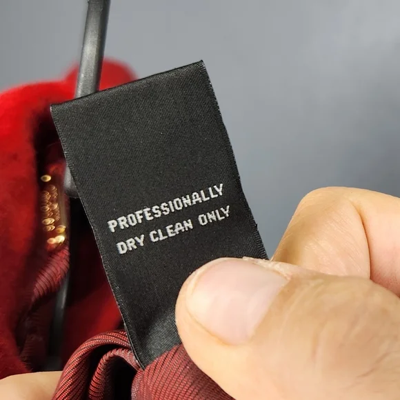 Ellen Tracy Rust Red Single-Breasted Wool-Blend Pea Coat - Picture 6 of 6